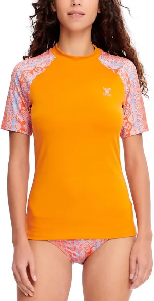 ADOREISM Women's Rash Guard Short Sleeve UPF 50  Quick-Dry Swim Shirt Women