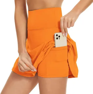 American Trends High Waist Pleated Tennis Skirt with Pockets Skorts Skirts for Women