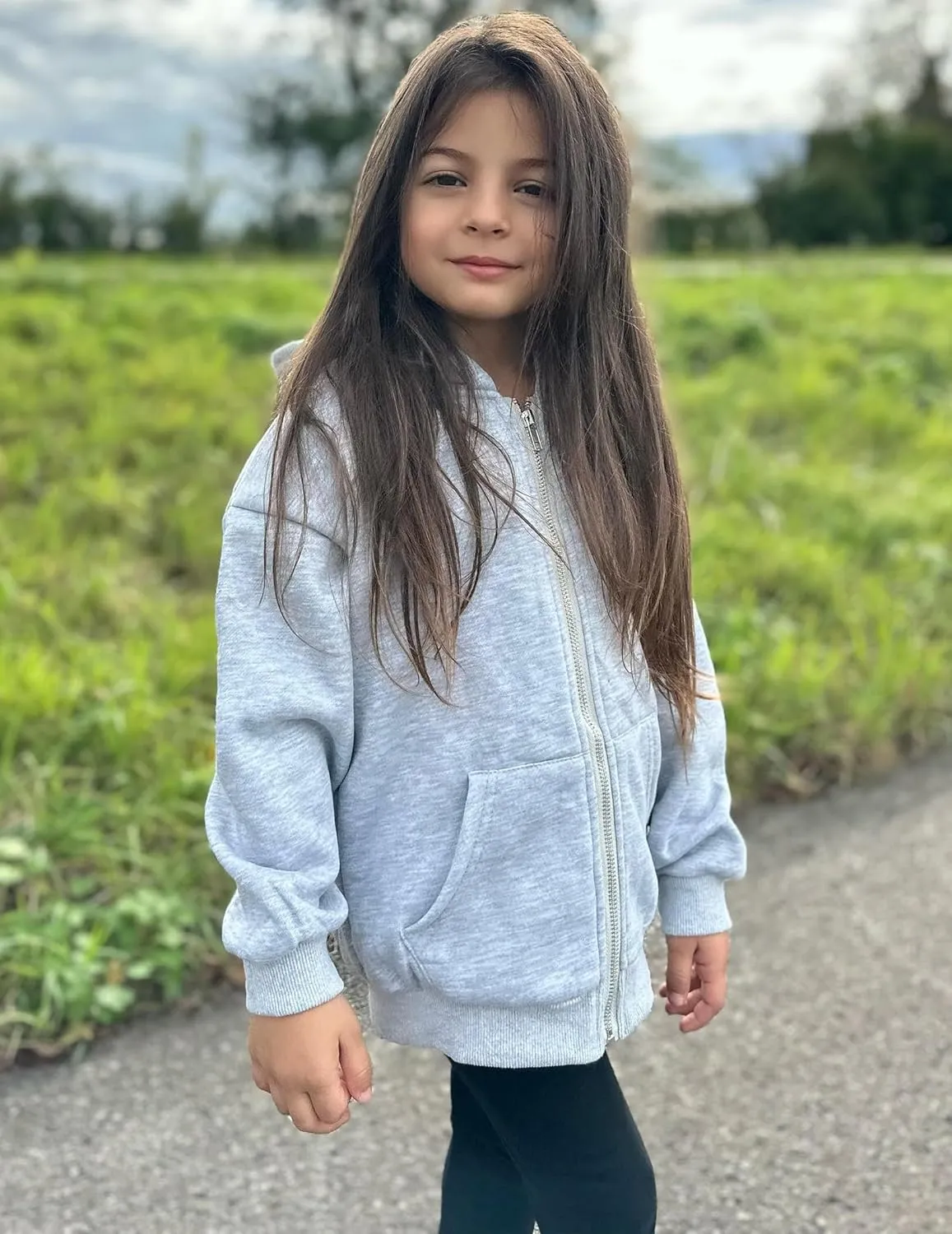 Arshiner Girls Zip Up Hoodies Teen Fleece Full-Zip Sweatshirts Jacket Casual Fall Hoodie with Pocket
