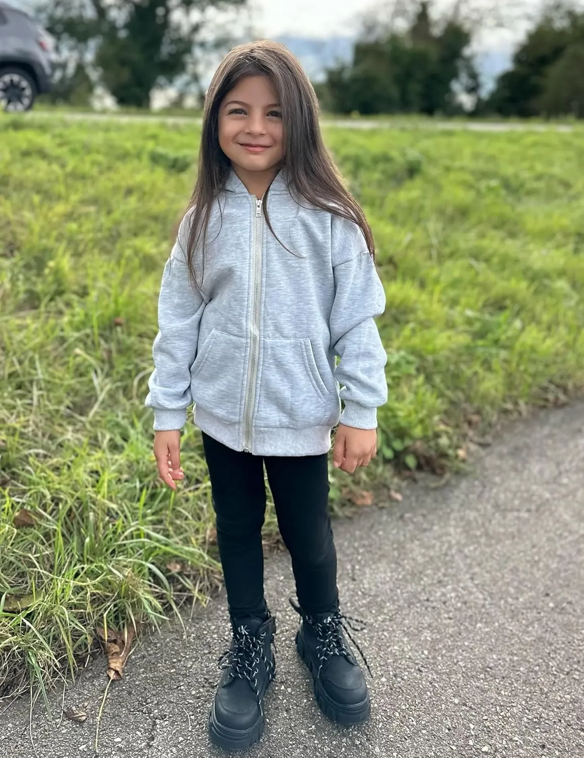 Arshiner Girls Zip Up Hoodies Teen Fleece Full-Zip Sweatshirts Jacket Casual Fall Hoodie with Pocket