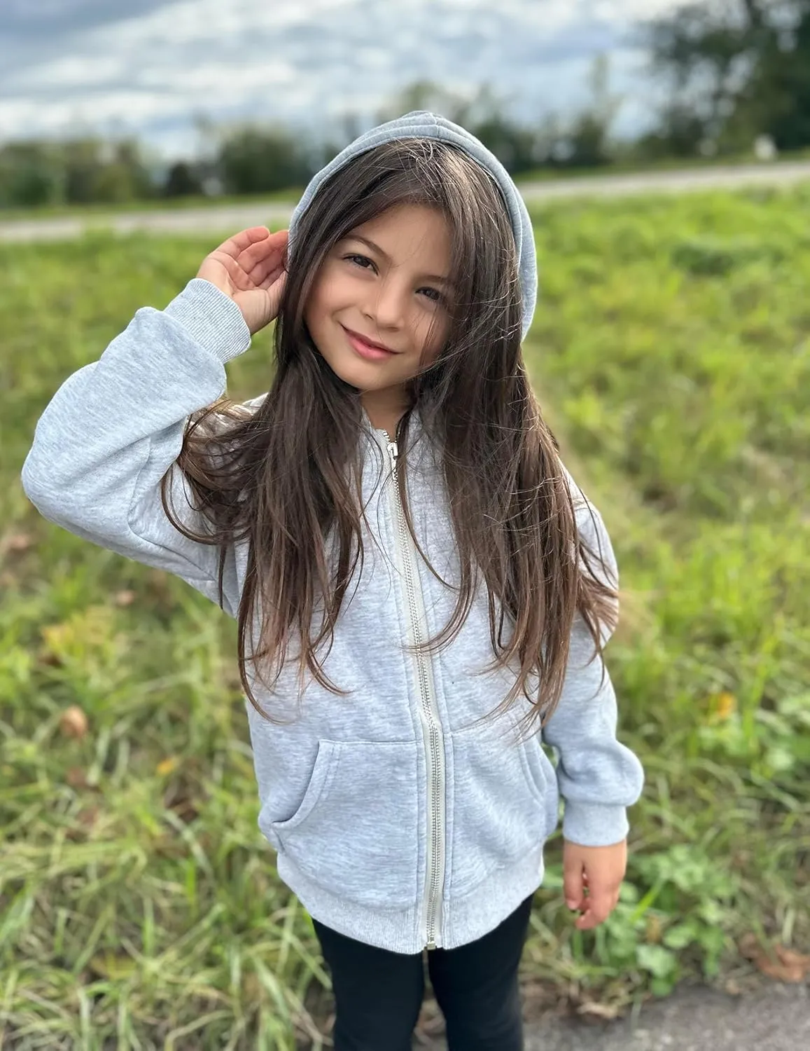 Arshiner Girls Zip Up Hoodies Teen Fleece Full-Zip Sweatshirts Jacket Casual Fall Hoodie with Pocket