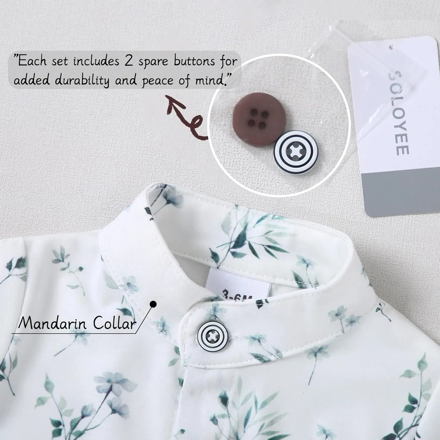 Baby Boy Clothes Suits 3-24M Infant Gentleman Outfits, Short Sleeve Shirt Bowtie Beret Suspender Pants Clothing Set