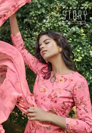 BELLIZA DESIGNER STUDIO ISABELLE COTTON DIGITAL PRINT HEAVY EMBROIDERY