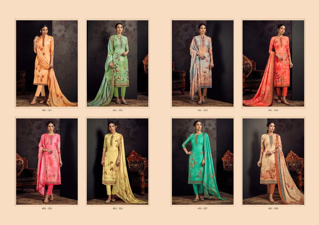 BELLIZA DESIGNER STUDIO PRESENTS ALVEERA PRINTED DRESS MATERIAL