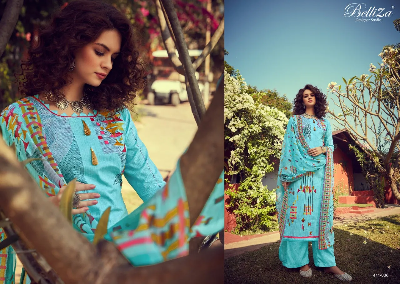 BELLIZA DESIGNER STUDIO ZOHRA PURE COTTON PREMIUM SUIT COLLECTION