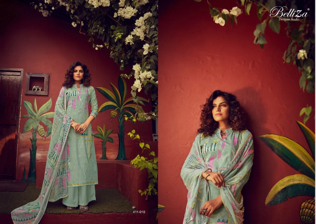 BELLIZA DESIGNER STUDIO ZOHRA PURE COTTON PREMIUM SUIT COLLECTION