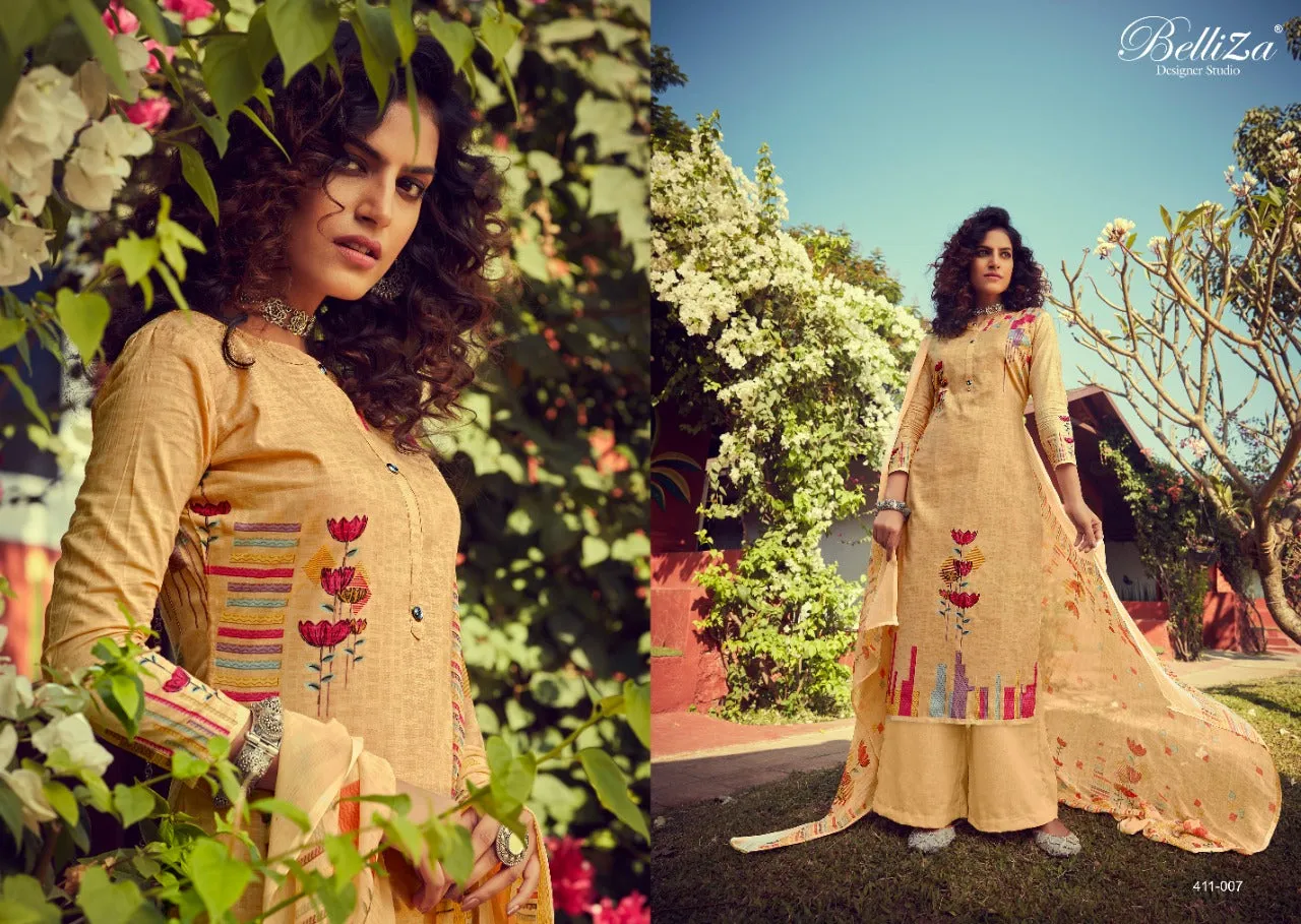 BELLIZA DESIGNER STUDIO ZOHRA PURE COTTON PREMIUM SUIT COLLECTION