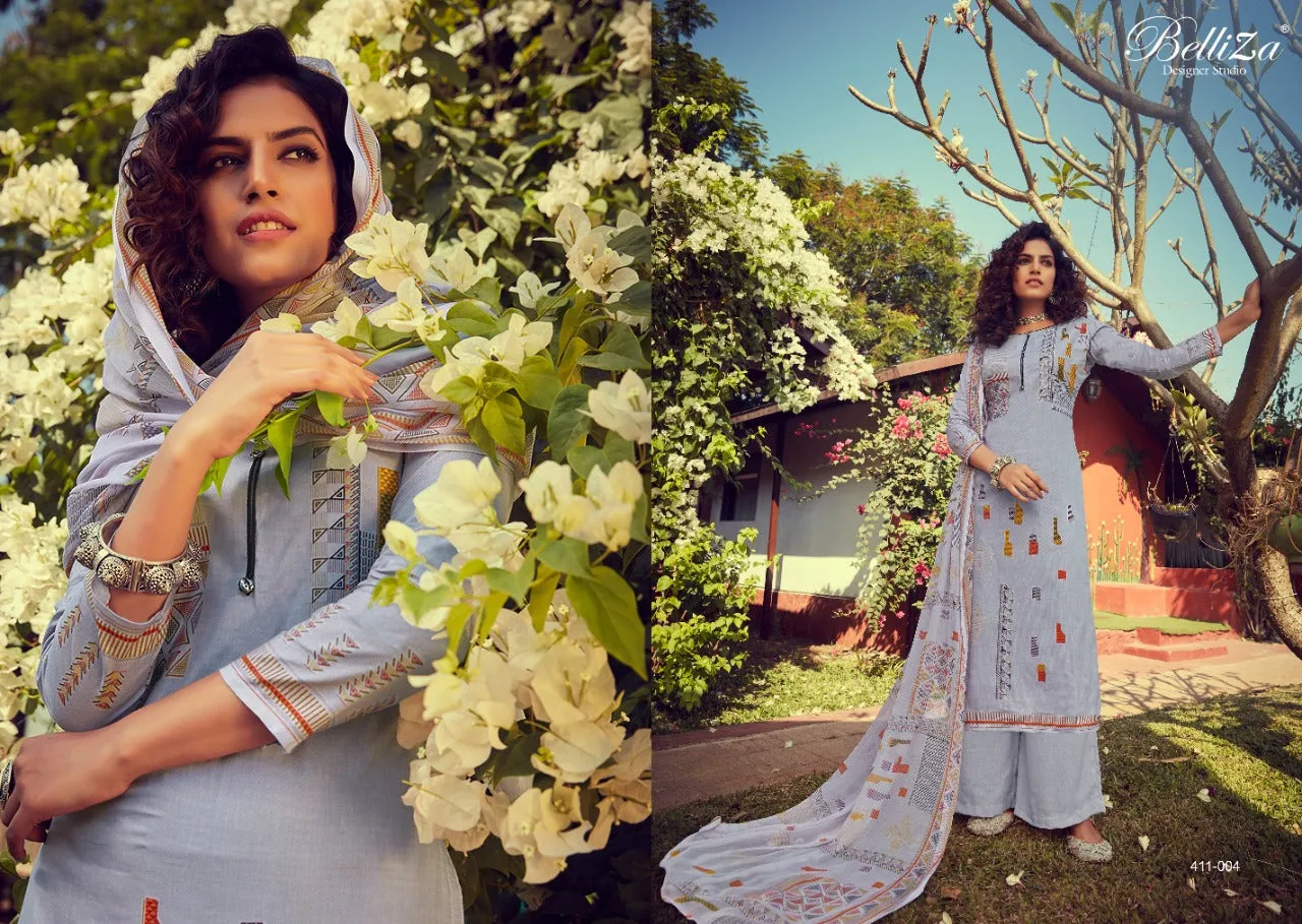 BELLIZA DESIGNER STUDIO ZOHRA PURE COTTON PREMIUM SUIT COLLECTION