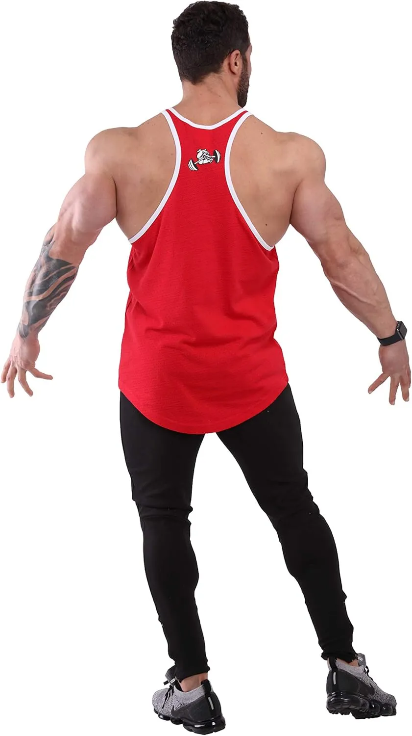 BIG SAM SPORTSWEAR COMPANY Men's Gym Tank Top Bodybuilding, Fitness Workout Y-Back Sleeveless Muscle Cotton T-Shirt