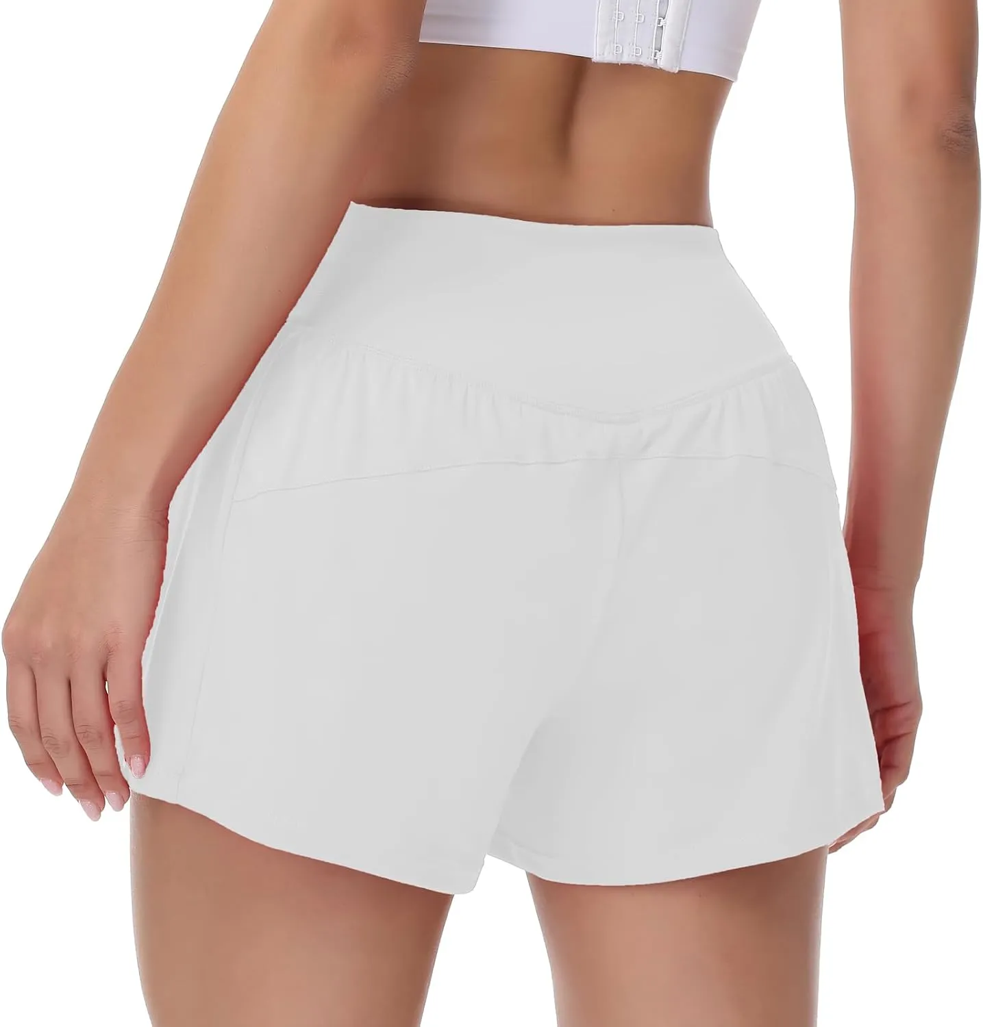 Blaosn Flowy Athletic Shorts for Women Workout Running Gym Yoga Sweat Short Pants with Pockets Cute Clothes Summer Outfits