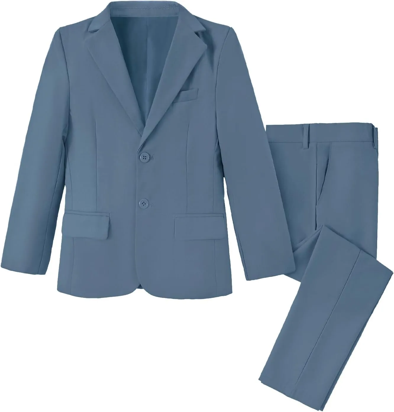Boys' Suits 2-Piece Formal Slim Fit Suit Set for Boys Wedding Ring Bearer Outfit with Blazer and Pants