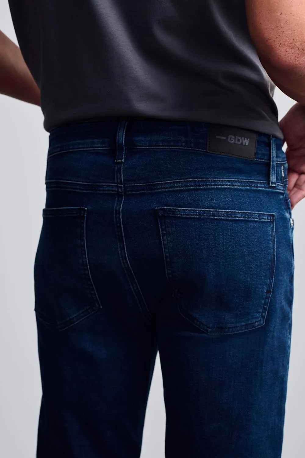 Bridge Men's Regular Rise Straight Leg Jeans