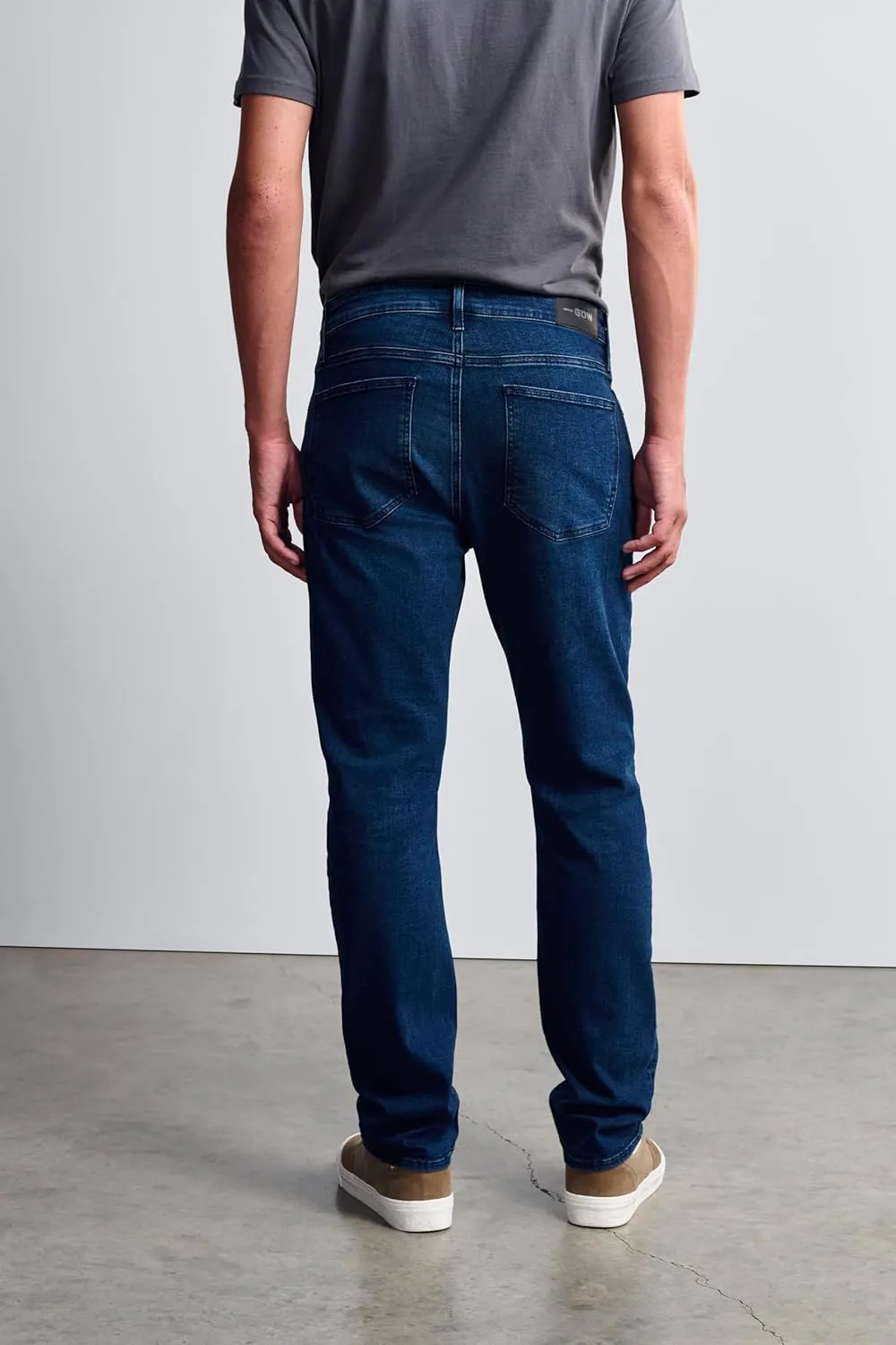 Bridge Men's Regular Rise Straight Leg Jeans