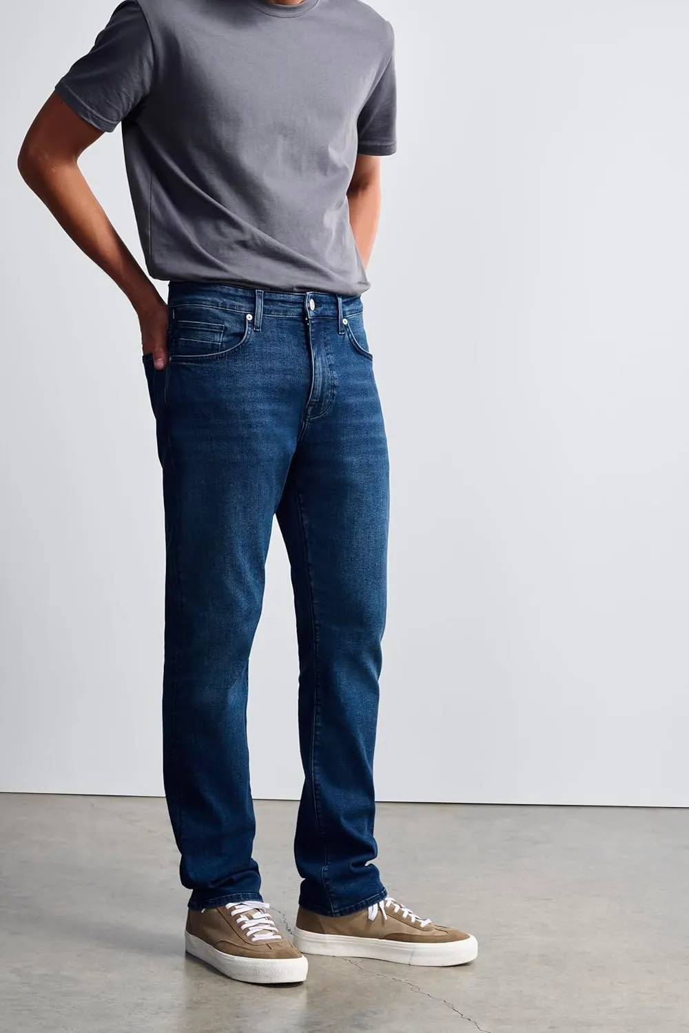 Bridge Men's Regular Rise Straight Leg Jeans
