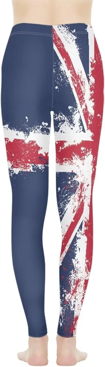 Bulopur Rose Workout Leggings for Women, Boho Stretch Pants for Sports Running Fitness, High Waist Tummy Control Yoga Pant