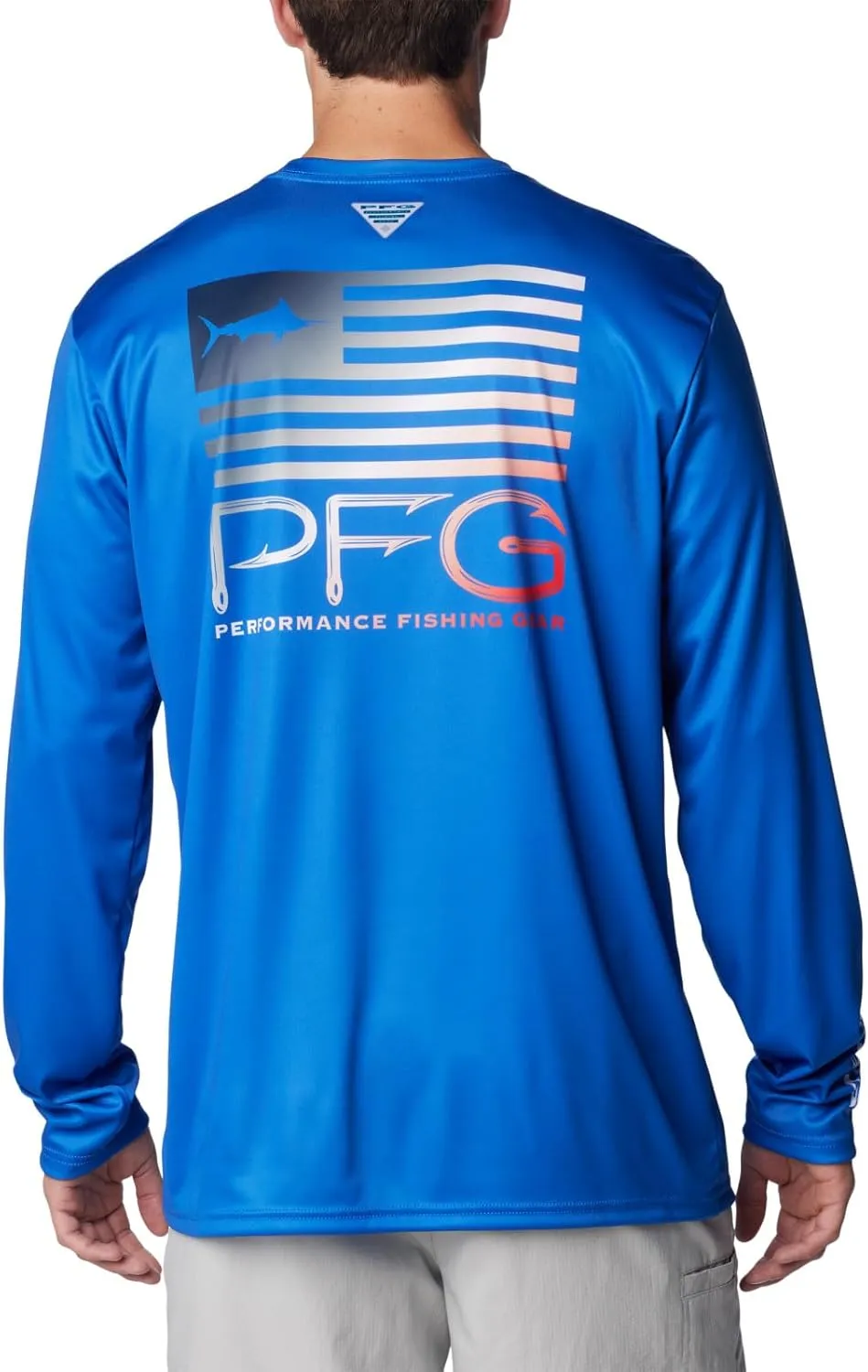 Columbia Men's Terminal Tackle PFG Fish Star Long Sleeve