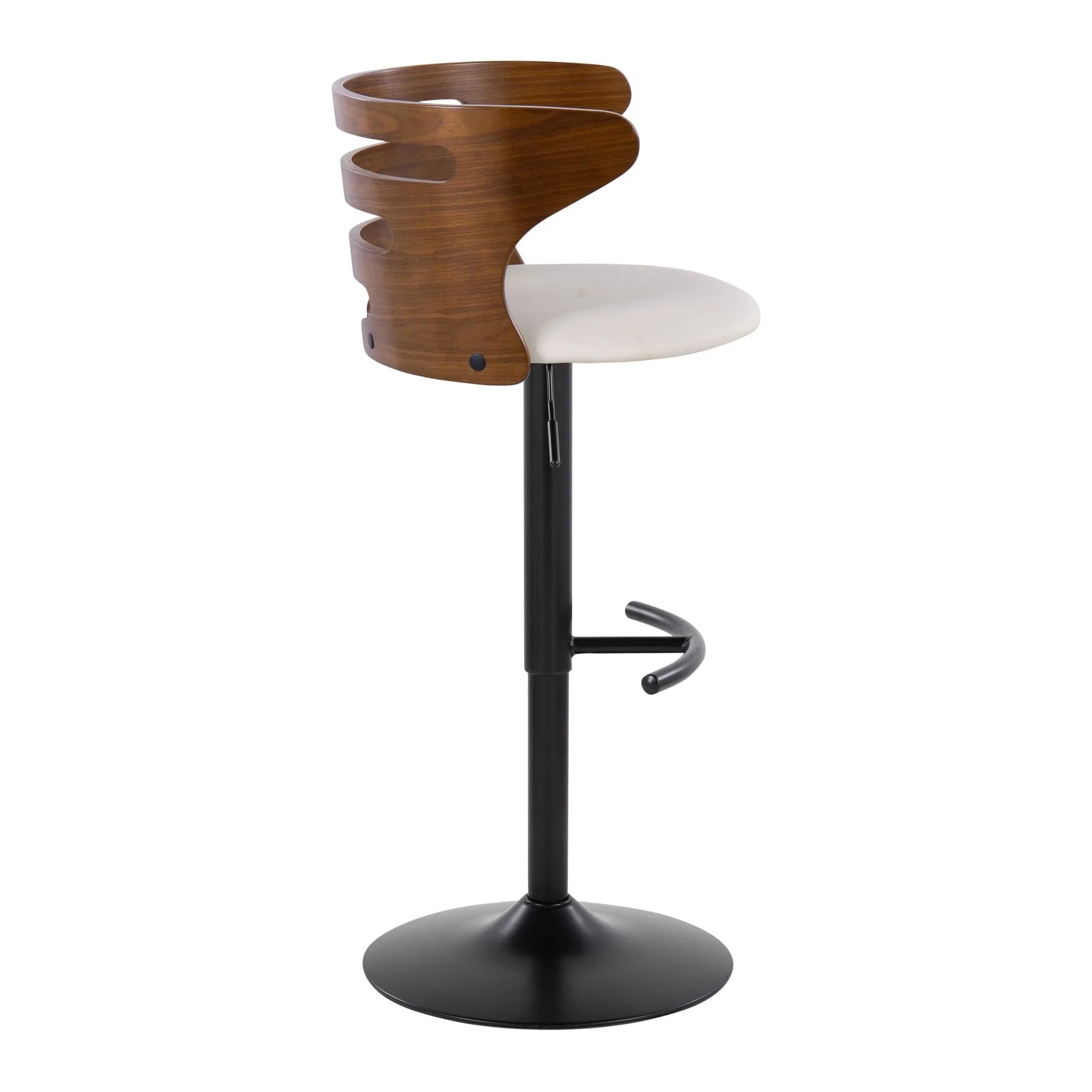 Cosi Adjustable Barstool - Set of 2 By LumiSource - BS-COSIPU-RT2 BKWLBN2