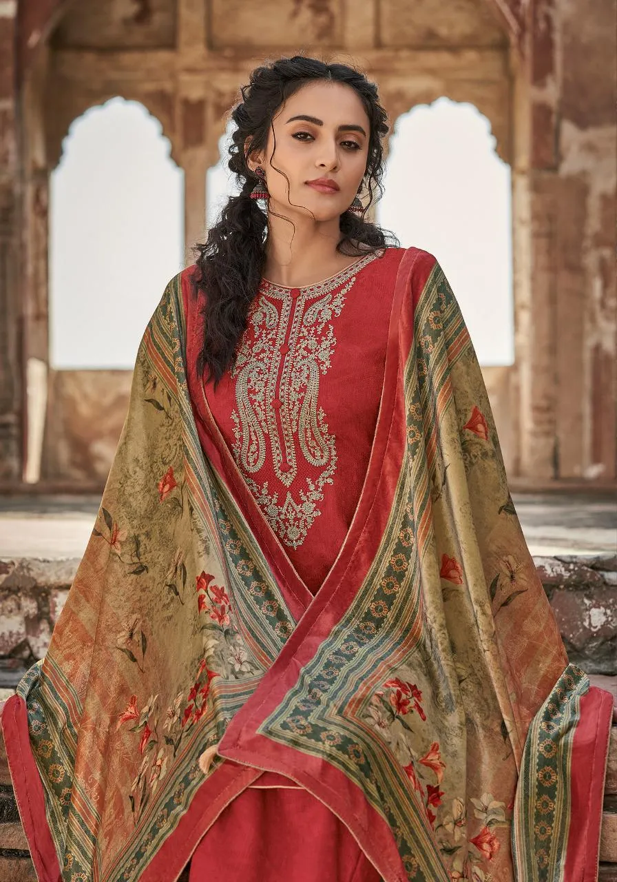 Deepsy Suits Presents Irish Pashmina Printed Embroidery Work Fancy Designer Salwar Suits