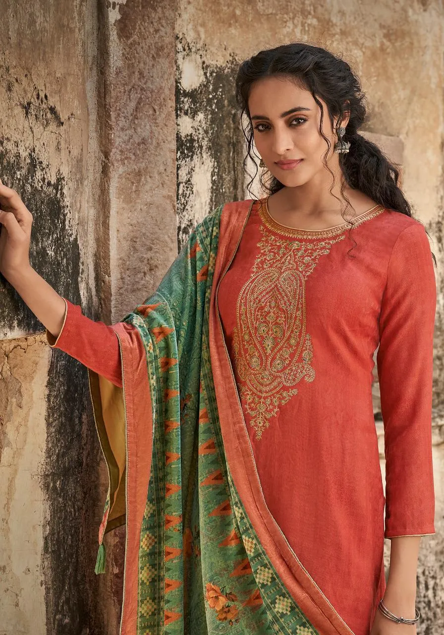 Deepsy Suits Presents Irish Pashmina Printed Embroidery Work Fancy Designer Salwar Suits