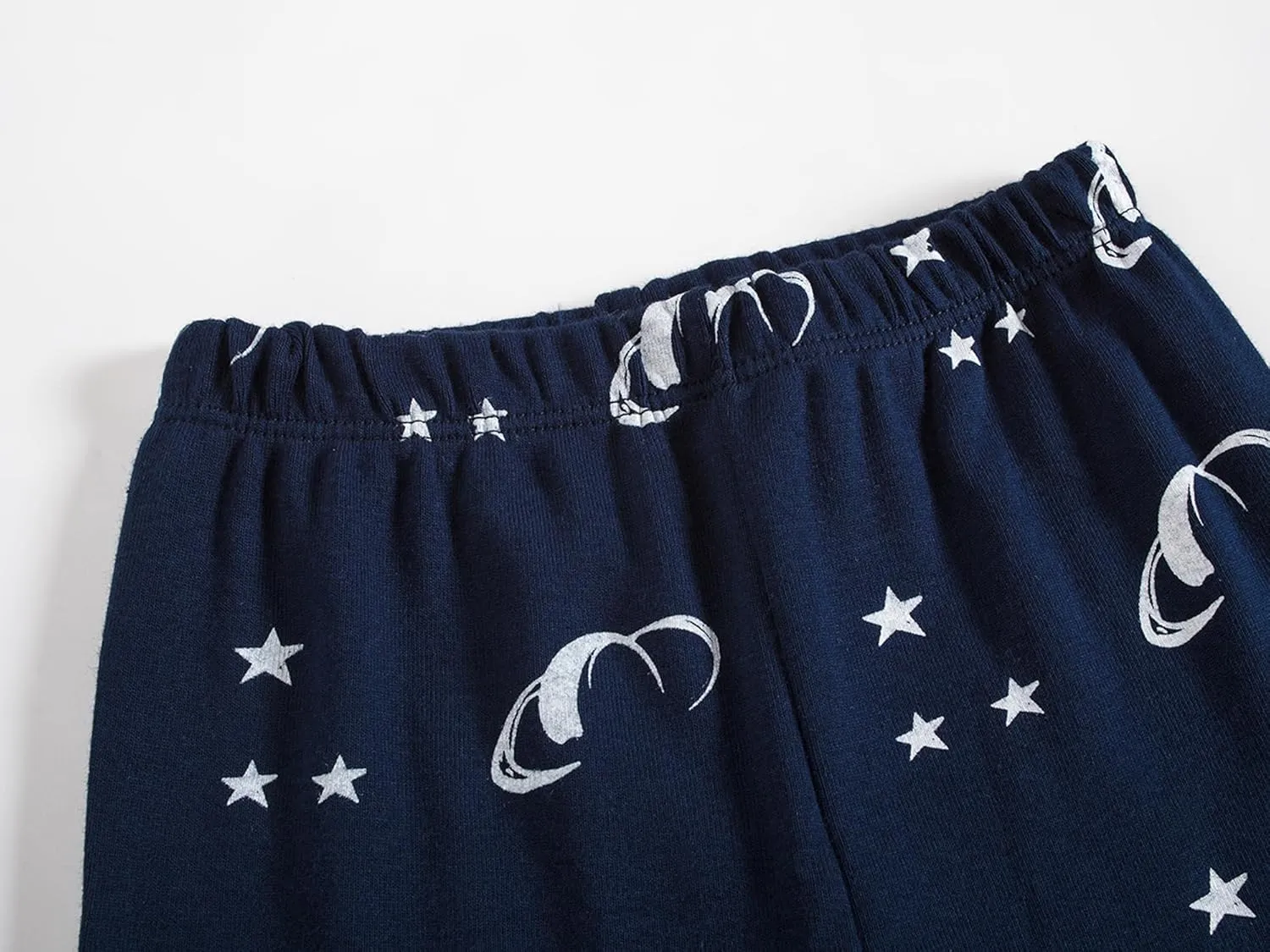 Dolphin&Fish Boys Summer Pajamas 4Pieces Set Boys Short Sleeve Cute Print Toddler Kids Sleepwears.