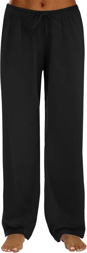 Ekouaer Women Pajama Pants Comfy Pj Bottom with Pockets Stretch Plaid Sleepwear