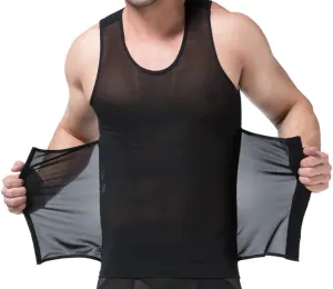 Extreme Fit 180 3-in-1 Men Compression and Posture Corrector Shirt with Slimming Belt for Men