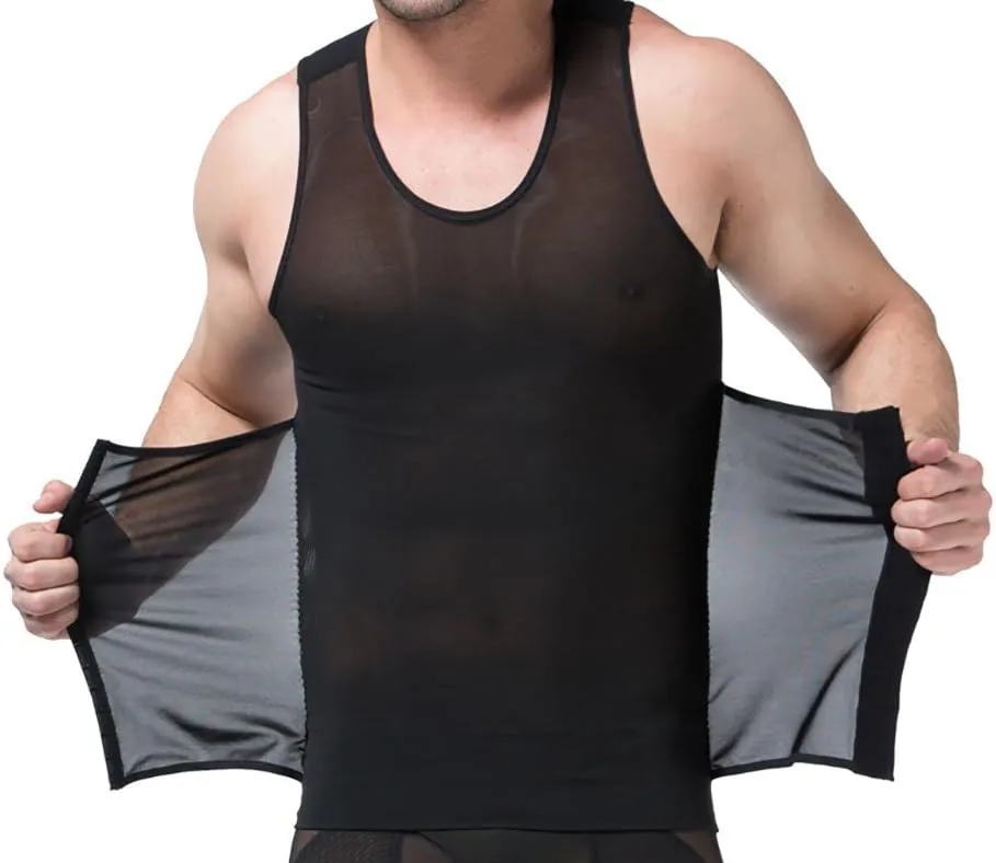 Extreme Fit 180 3-in-1 Men Compression and Posture Corrector Shirt with Slimming Belt for Men