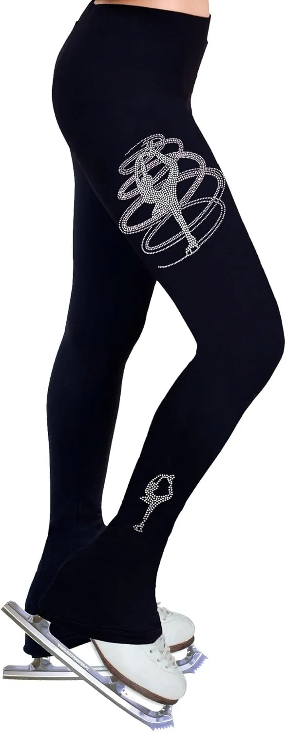Figure Skating Practice Pants with Rhinestones R255MIX