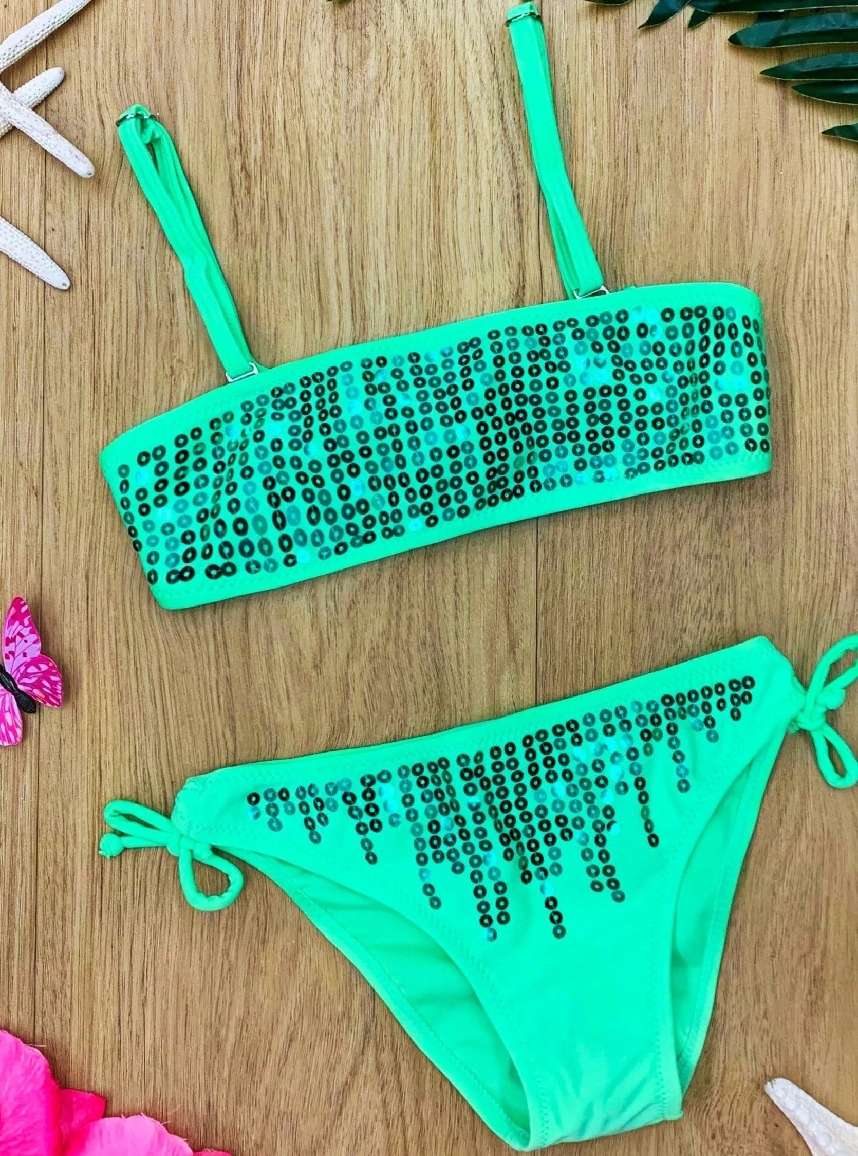 Girls Bedazzled Beauty Two Piece Swimsuit