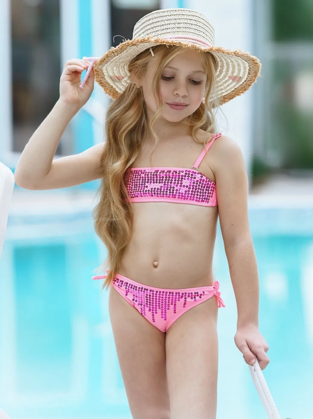 Girls Bedazzled Beauty Two Piece Swimsuit