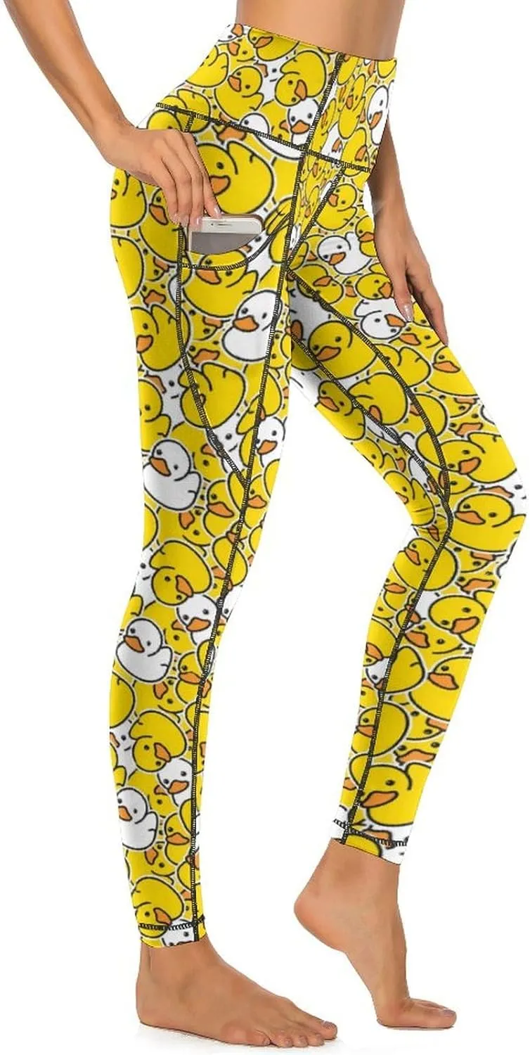 High Waisted Exercise Yoga Pants for Women Running Sports Workout Yoga Leggings with Pockets