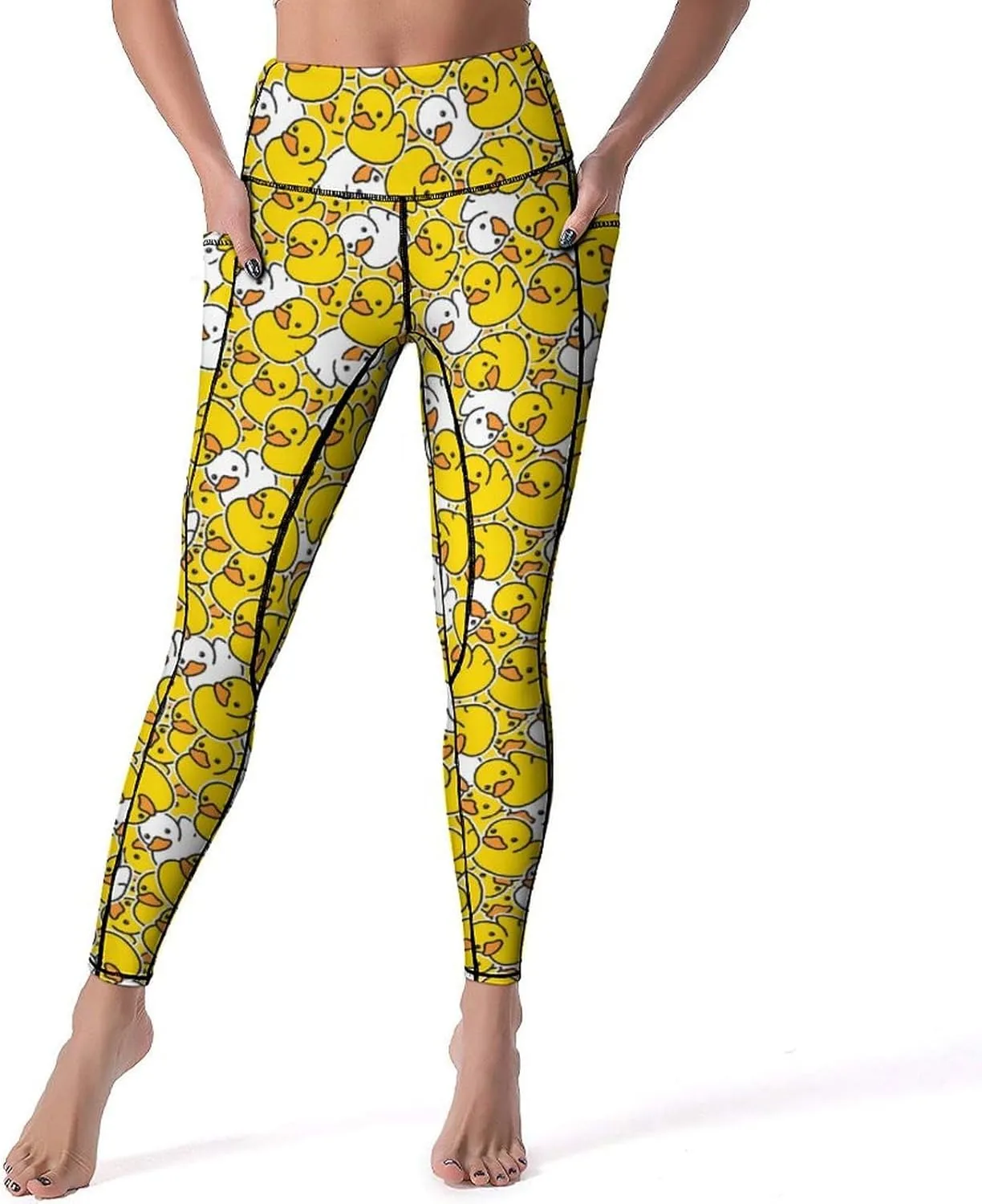 High Waisted Exercise Yoga Pants for Women Running Sports Workout Yoga Leggings with Pockets