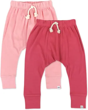 HonestBaby Multipack Honest Pants Joggers Pull on 100% Organic Cotton for Infant Baby and Toddler, Boys, Girls, Unisex