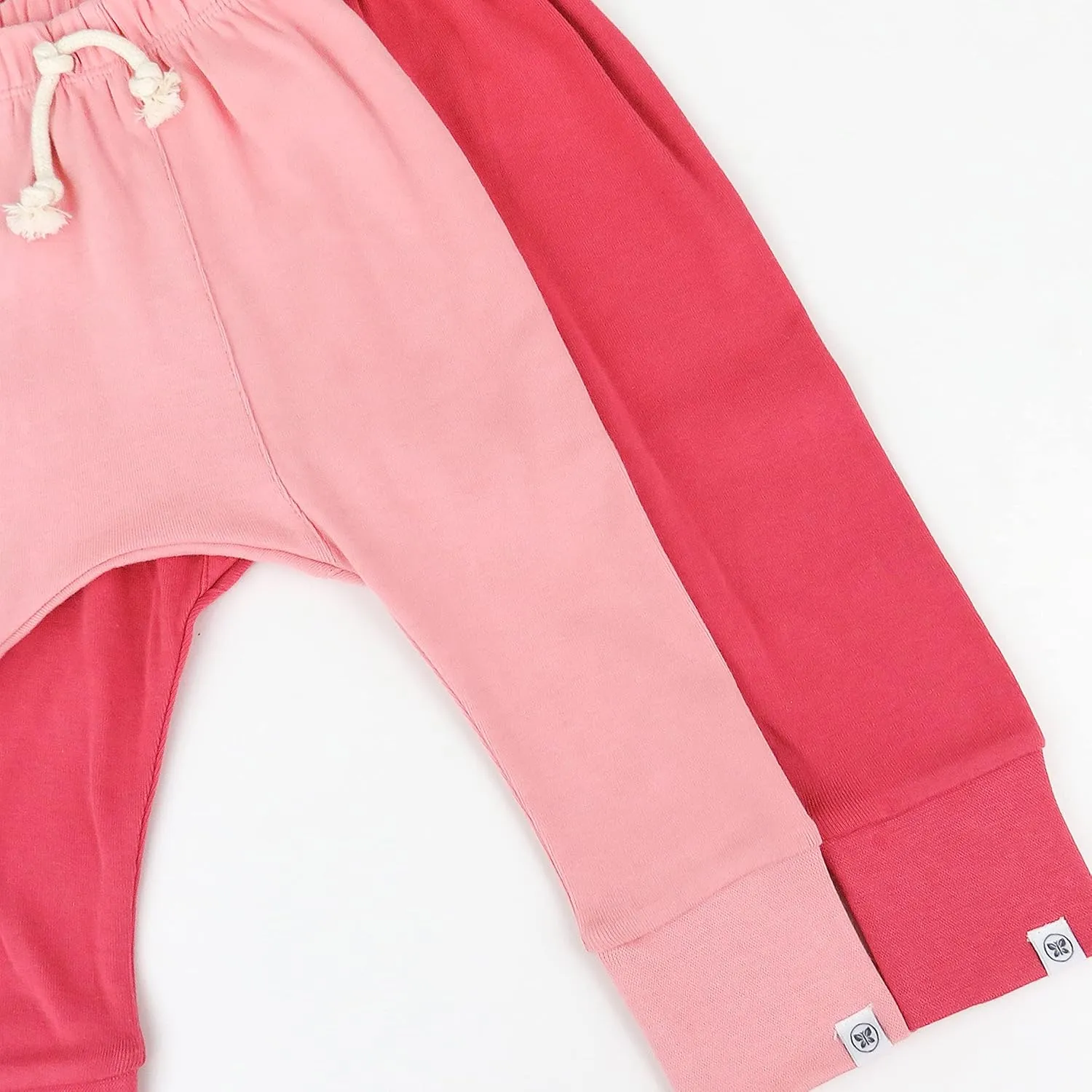 HonestBaby Multipack Honest Pants Joggers Pull on 100% Organic Cotton for Infant Baby and Toddler, Boys, Girls, Unisex