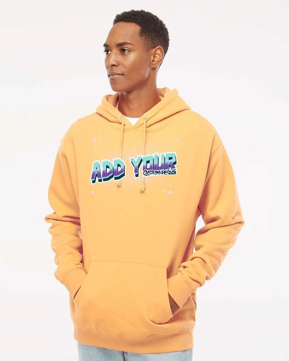 INK STITCH Unisex Ind4000 Custom Design Your Own Printing Heavyweight Super Warm Hoodies Sweatshirts