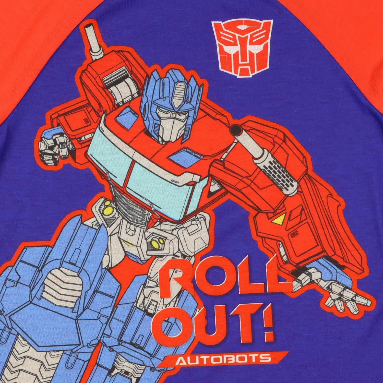 INTIMO Transformers Boys' Optimus Prime Roll Out Autobots 2 Piece Long Sleeve Pajama Set