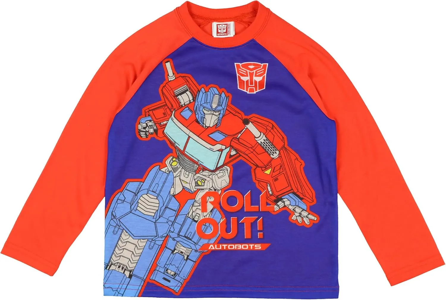 INTIMO Transformers Boys' Optimus Prime Roll Out Autobots 2 Piece Long Sleeve Pajama Set