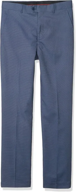 Isaac Mizrahi Boys' Slim Fit Birdseye Texture Dress Pants