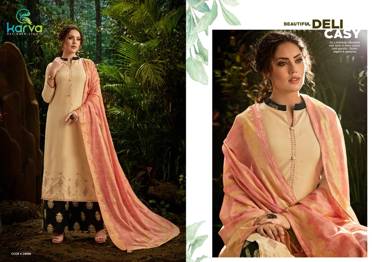 Karva Designer Studio Presents Insta Designer Dailywear Salwar Suit