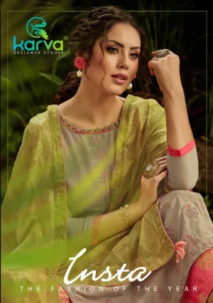 Karva Designer Studio Presents Insta Designer Dailywear Salwar Suit