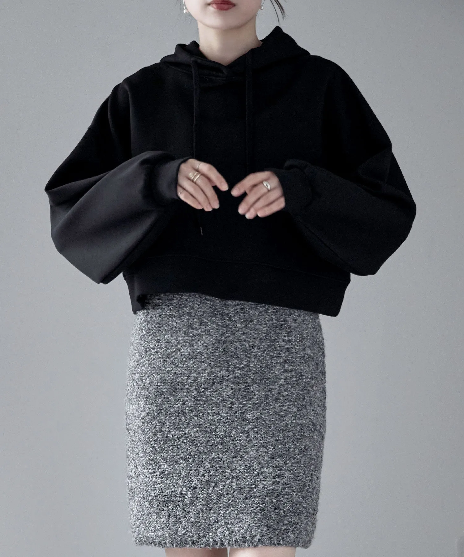 Knit tight mini skirt