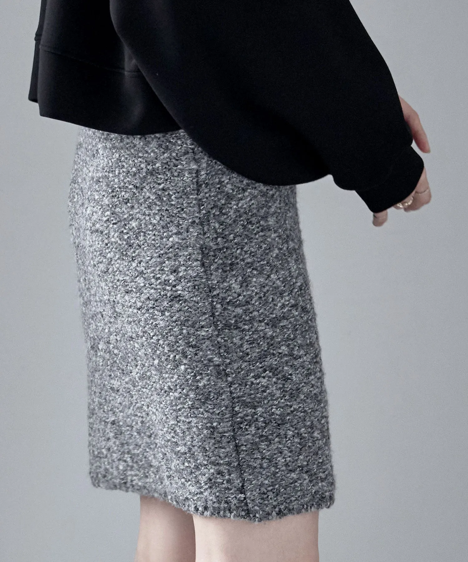 Knit tight mini skirt