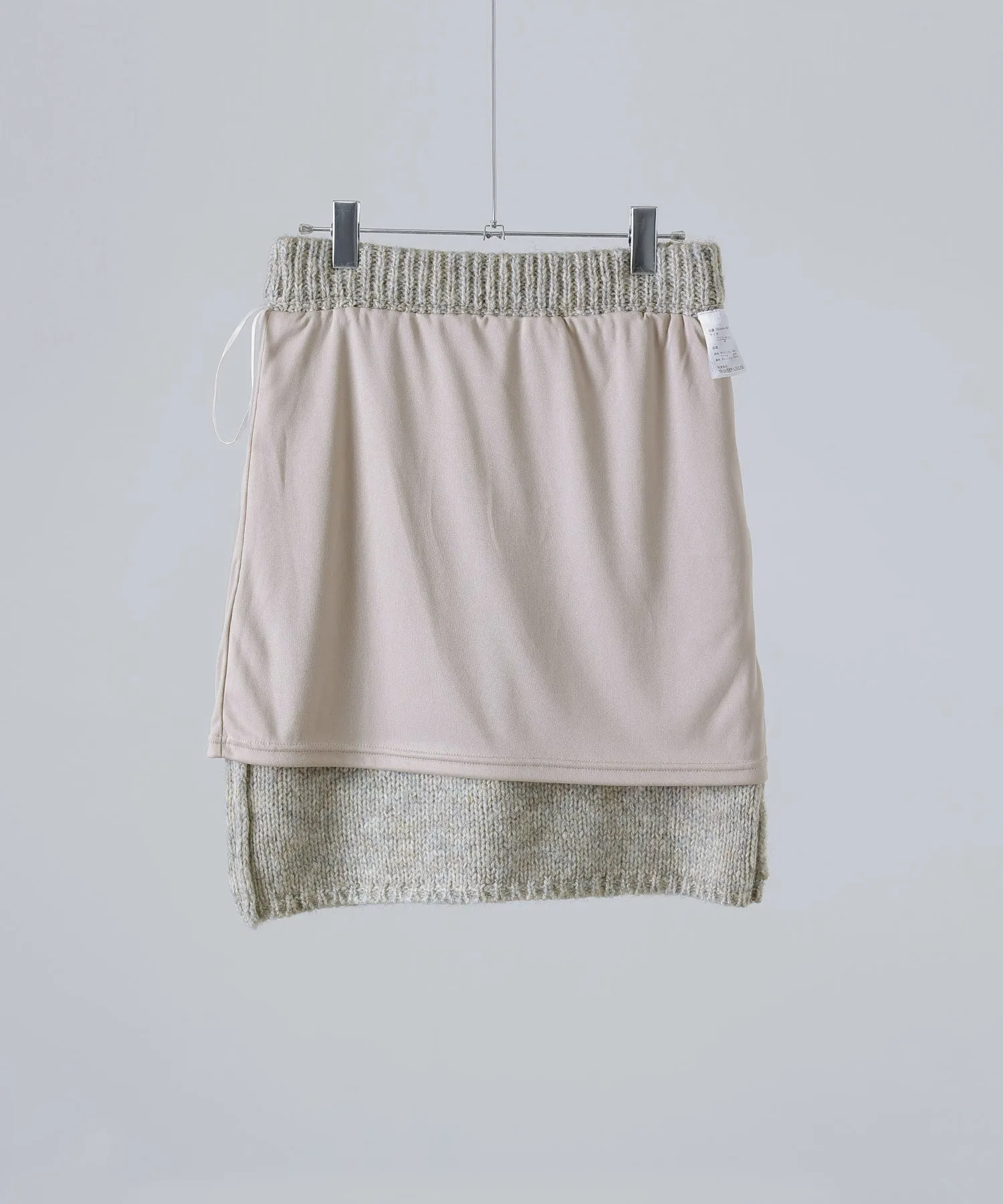 Knit tight mini skirt