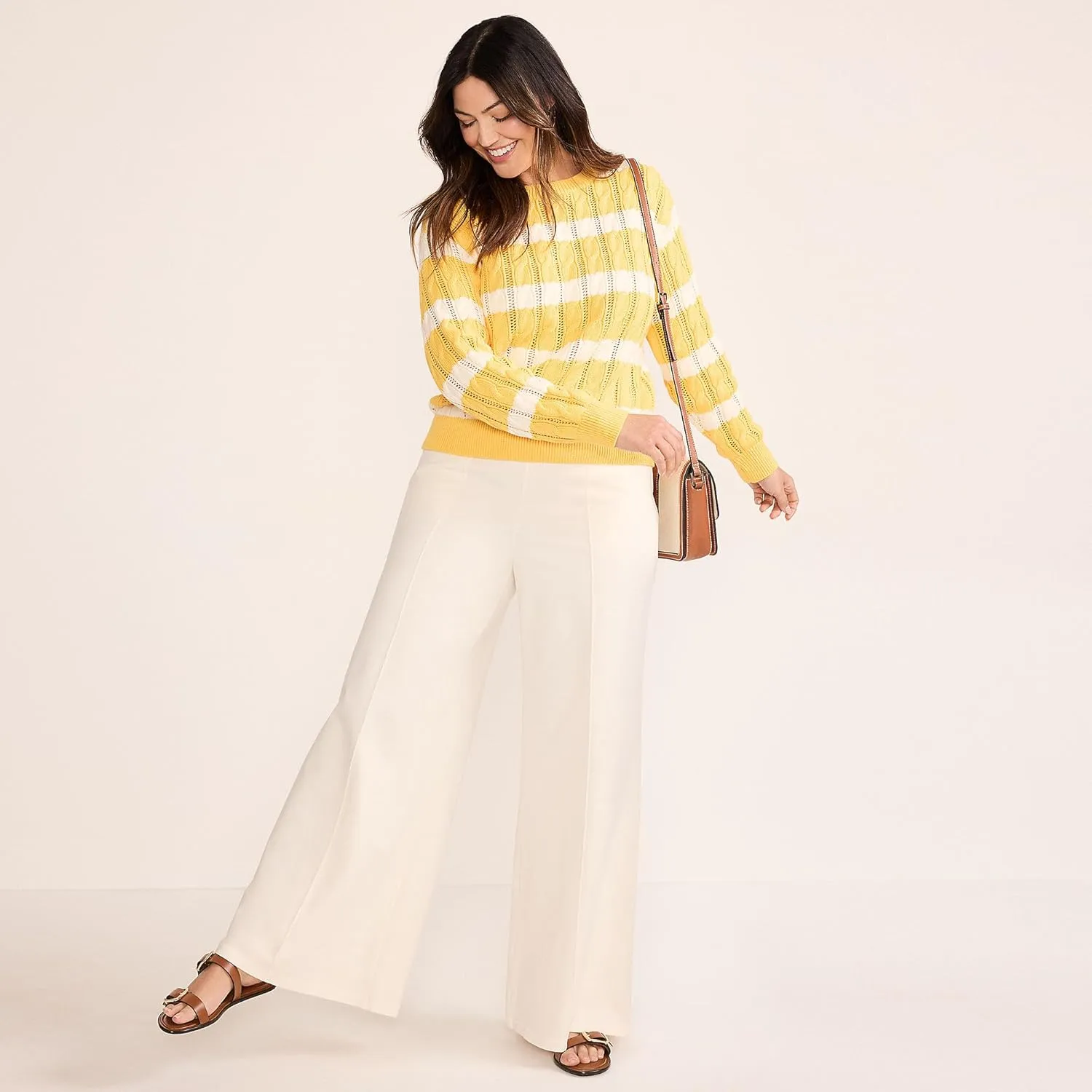 Lands' End Women's Starfish High Rise Palazzo Pants