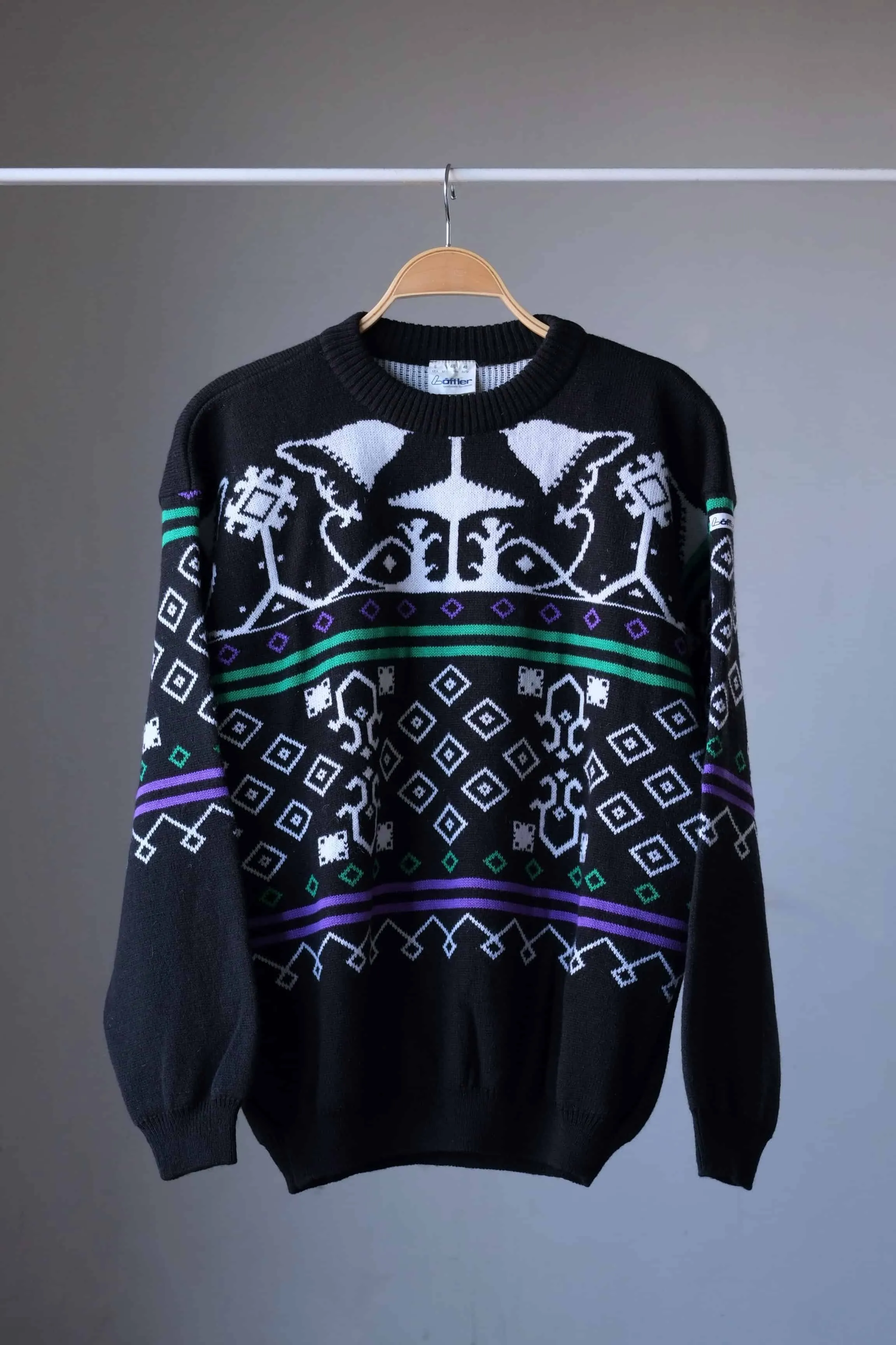 LÖFFLER 90s Mohair Jacquard Sweater