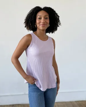 LILY rib knit tank in Lavender