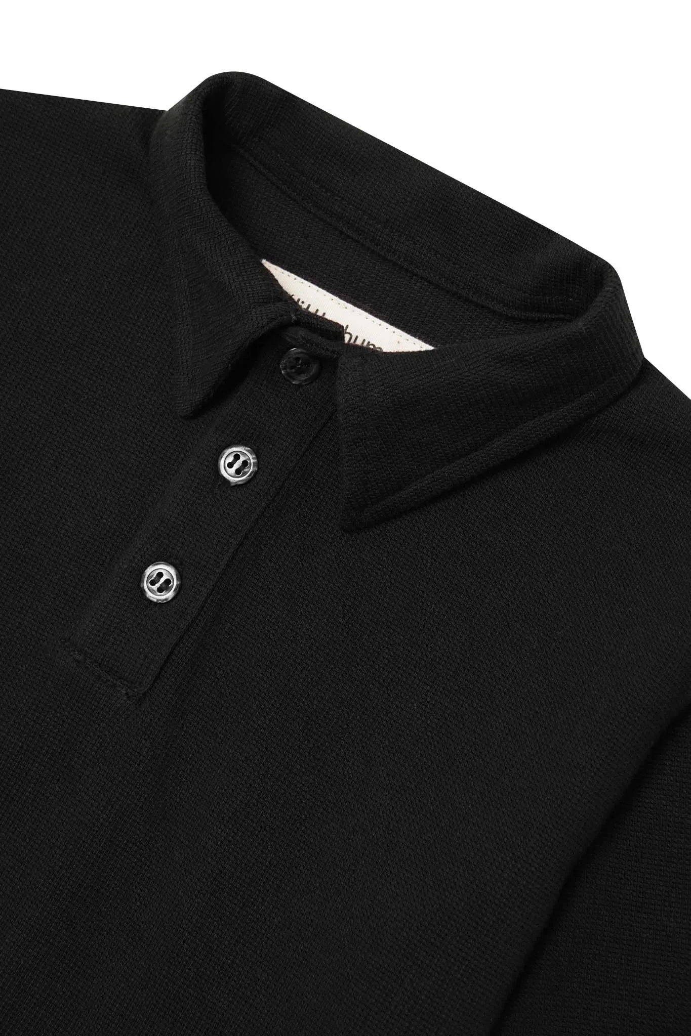 LITTLE HUMAN S/S POLO SHIRT IN ANTHRACITE