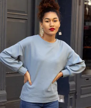 LORISSA double knit top in Blue Moon