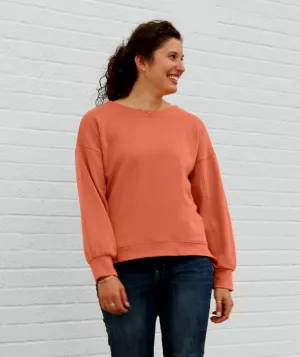 LORISSA double knit top in Rosewood