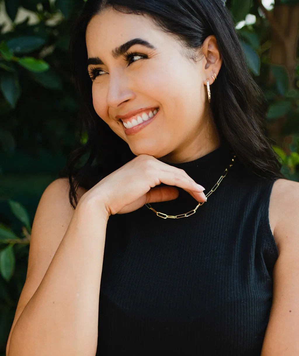 LOS FELIZ rib knit dress in Black